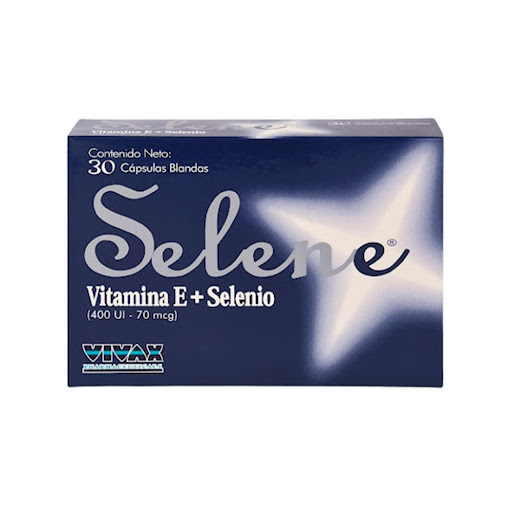SELENE (VITAMINA E - SELENIO) 400UI-70MCG X 30 CAPSULAS BLANDAS (VIVAX)