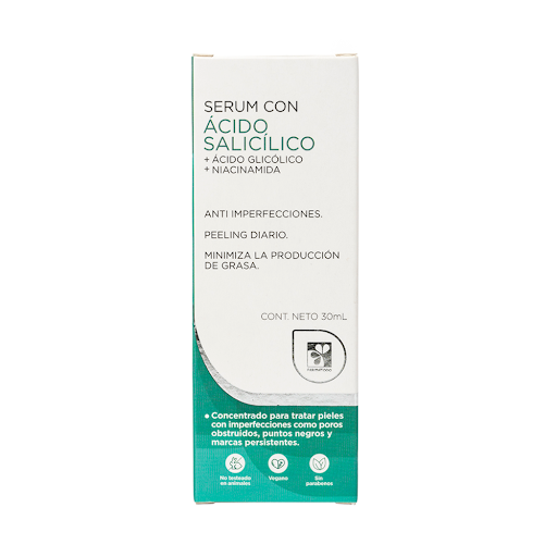 SERUM CON ÁCIDO SALICÍLICO (NIACINAMIDA)  X 30ML