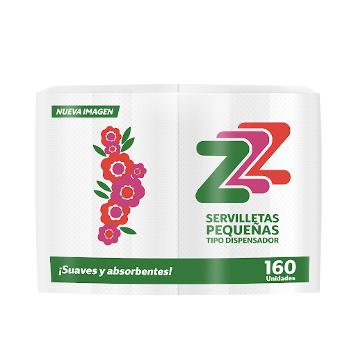 SERVILLETAS CUADRADAS TIPO ZZZ PEQUENA  160 UNIDADES (PAVECA)