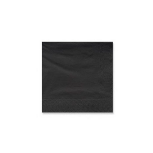 SERVILLETAS DE LUJO 33X33 NEGRA
