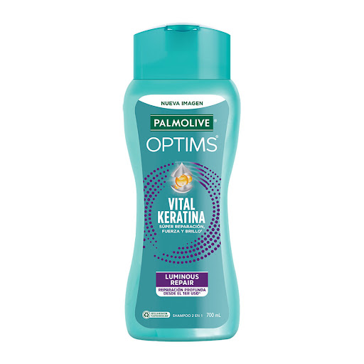 SHAMPOO 2 EN 1 OPTIMS LUMINOUS REPAIR X 700ML (PALMOLIVE)