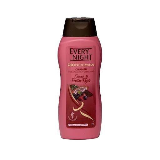 SHAMPOO BIO CACAO & FRUTOS ROJOS 365ML (EVERYNIGHT)