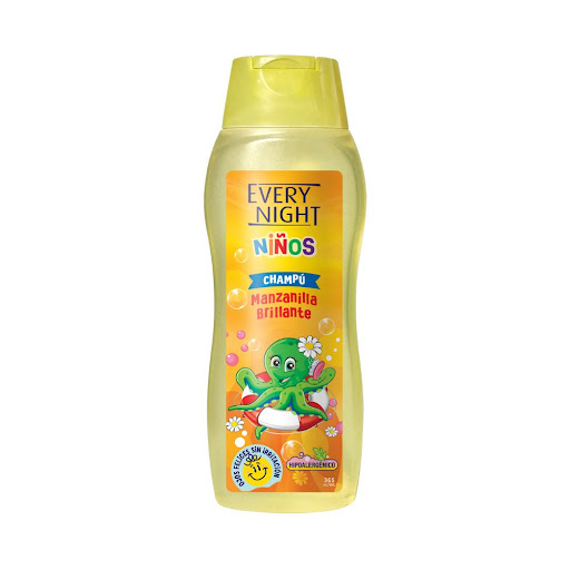 SHAMPOO PARA NIÑOS MANZANILLA BRILLANTE 350 ML (EVERYNIGHT)