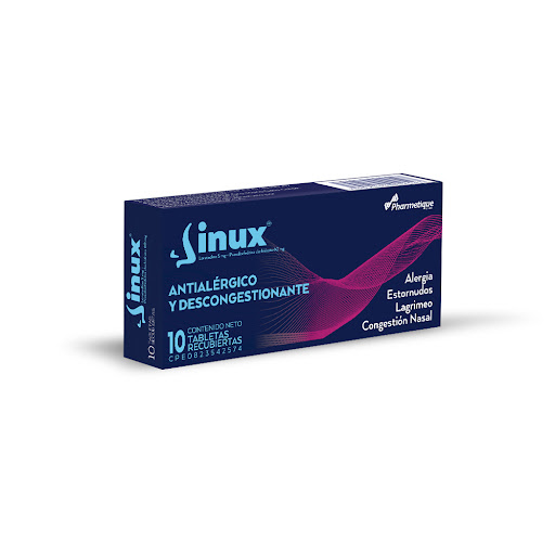 SINUX 5 MG-60 MG TAB REC X 10 (LA SANTE)