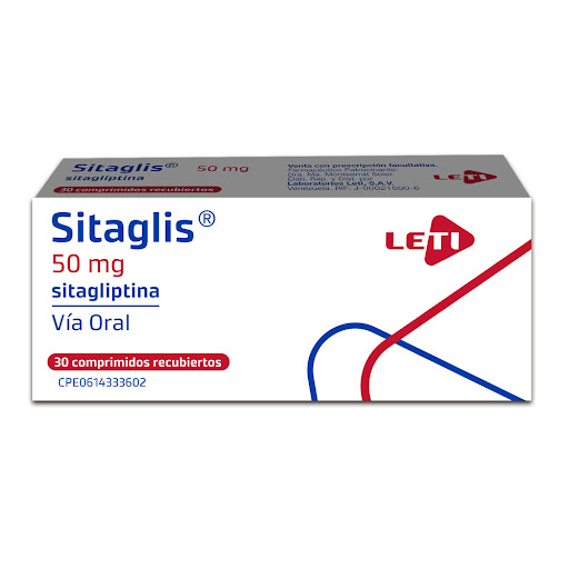 [7591585118097] SITAGLIS (SITAGLIPTINA) 50MG X 30 COMPRIMIDOS (LETI)