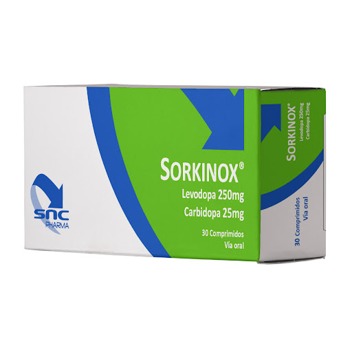 SORKINOX (LEVODOPA - CARBIDOPA) 250MG-25MG X 30 COMPRIMIDOS (SNC)