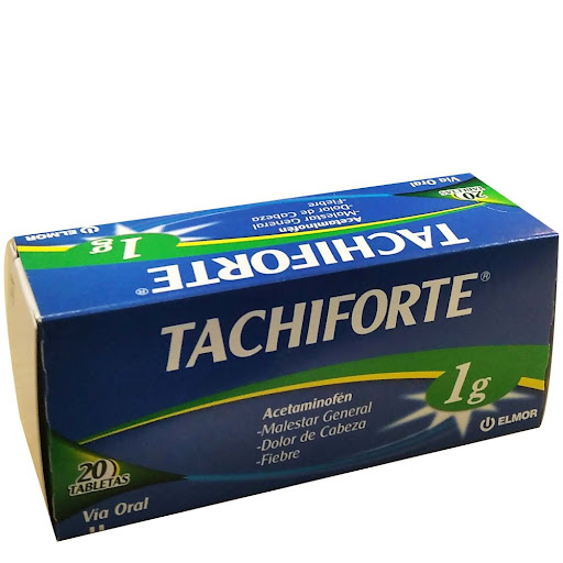 TACHIFORTE (ACETAMINOFEN) 1GR X 20 TABLETAS (ELMOR)