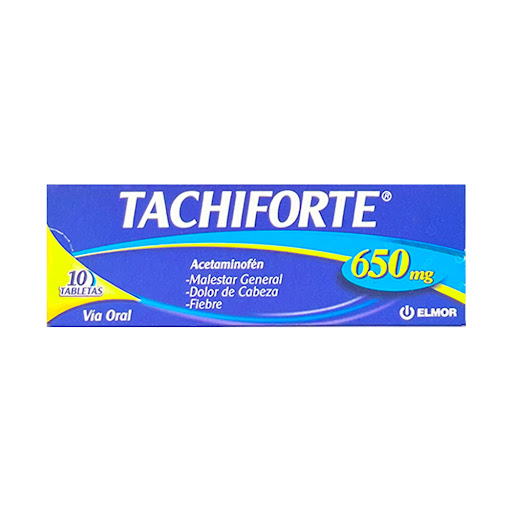 TACHIFORTE (ACETAMINOFEN) 650MG X 10 TABLETAS (ELMOR)