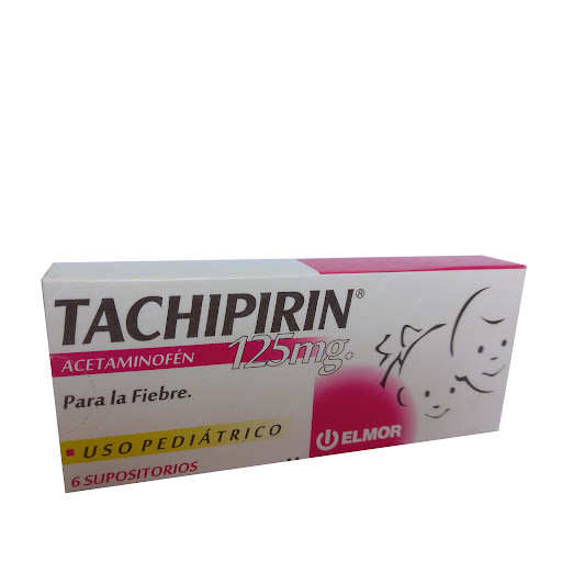 [7591062011361] TACHIPIRIN PEDIATRICO (ACETAMINOFEN) 125MG X 6 SUPOSITORIOS (ELMOR)