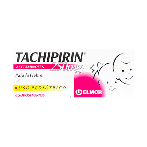 [7591062011378] TACHIPIRIN PEDIATRICO (ACETAMINOFEN) 250MG X 6 SUPOSITORIOS (ELMOR)