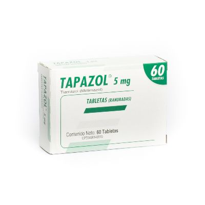 TAPAZOL (TIAMAZOL) 5MG X 60 TABLETAS (FARMA)