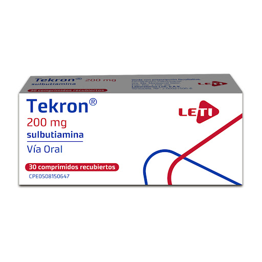 [7591585218568] TEKRON (SULBUTIAMINA) 200MG X 30 COMPRIMIDOS (LETI)