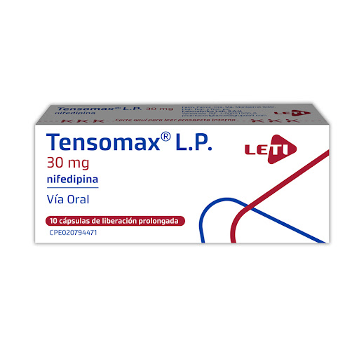 [7591585218438] TENSOMAX (NIFEDIPINA) 30MG X 10 CAPSULAS LP (LETI)
