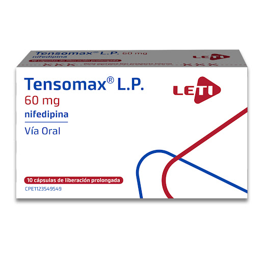 TENSOMAX (NIFEDIPINA) 60MG X 10 CAPSULAS LP (LETI)