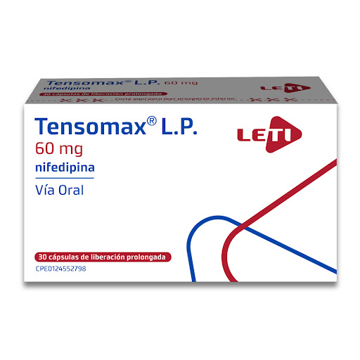 TENSOMAX (NIFEDIPINA) 60MG X 30 CAPSULAS LP (LETI)