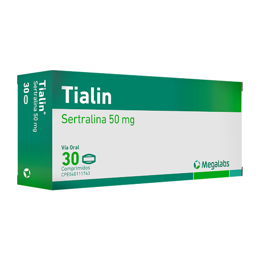 TIALIN (SERTRALINA) 50MG X 30 COMPRIMIDOS (MEGALABS)