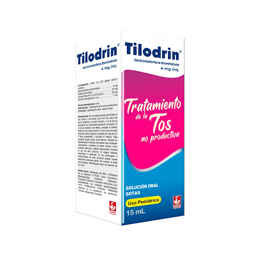 [7592601100539] TILODRIN GOTAS PEDIATRICAS (DEXTROMERTORFANO BROMHIDRATO)  X 15ML (MEYER)