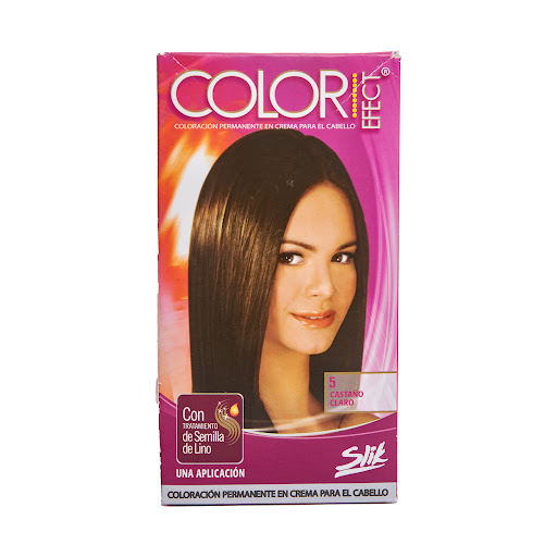 TINTE COLOR EFECT KIT 5 CASTAÑO CLARO  (SLIK)