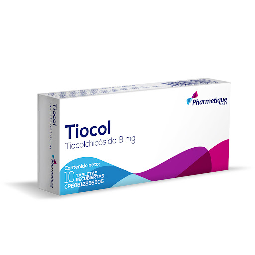 TIOCOL  8MG X 10 TABLETAS (PHARMETIQUE)