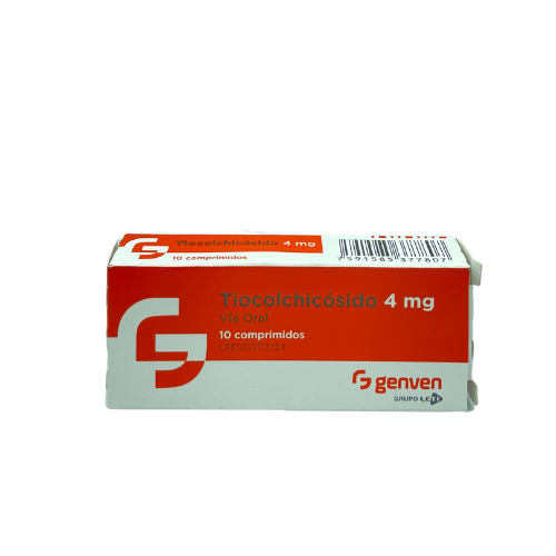 TIOCOLCHICOSIDO  4MG X 10 TABLETAS (GENVEN)