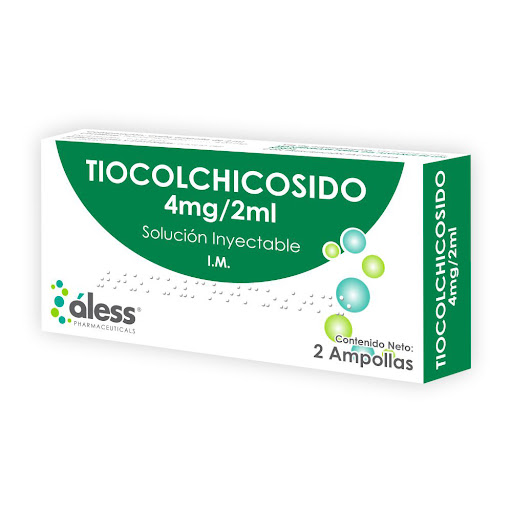 TIOCOLCHICOSIDO  4MG X 2 AMPOLLAS (ALESS)