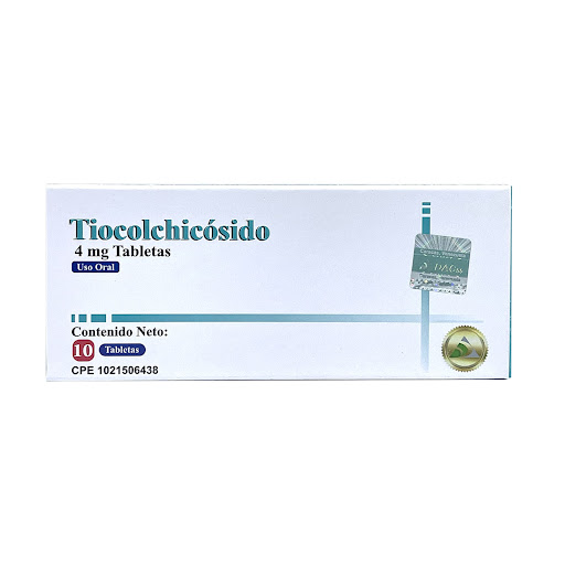 [7598578000308] TIOCOLCHICOSIDO 4MG. X10 TABLETAS (DAC 55)
