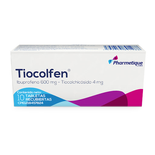 [7592454891288] TIOCOLFEN (TIOCOLCHICOSIDO - IBUPROFENO) 4MG-600MG X 10 TABLETAS (LA SANTE)