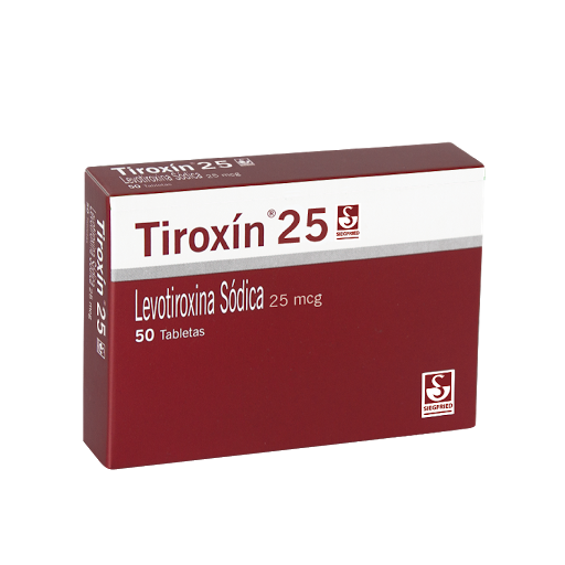 TIROXIN (LEVOTIROXINA) 25MCG X 50 TABLETAS (MEYER)