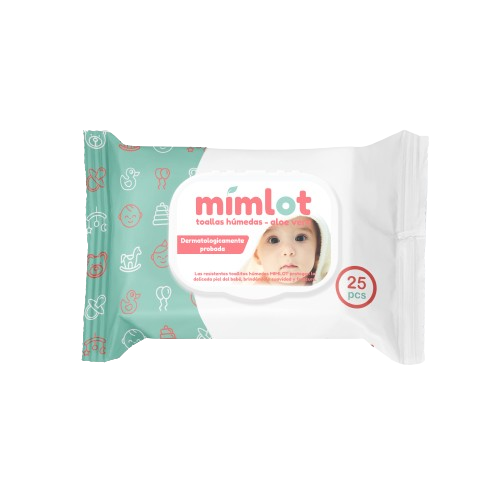 TOALLAS HUMEDAS ALOE 25 UNIDADES (MIMLOT)