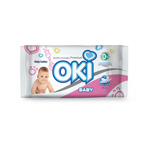 TOALLAS HUMEDAS BABY LOTION 42 UNDIDADES (OKI)