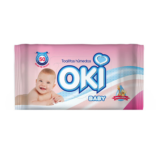 [6948403502087] TOALLAS HUMEDAS BABY LOTION 50 UNDIDADES (OKI)