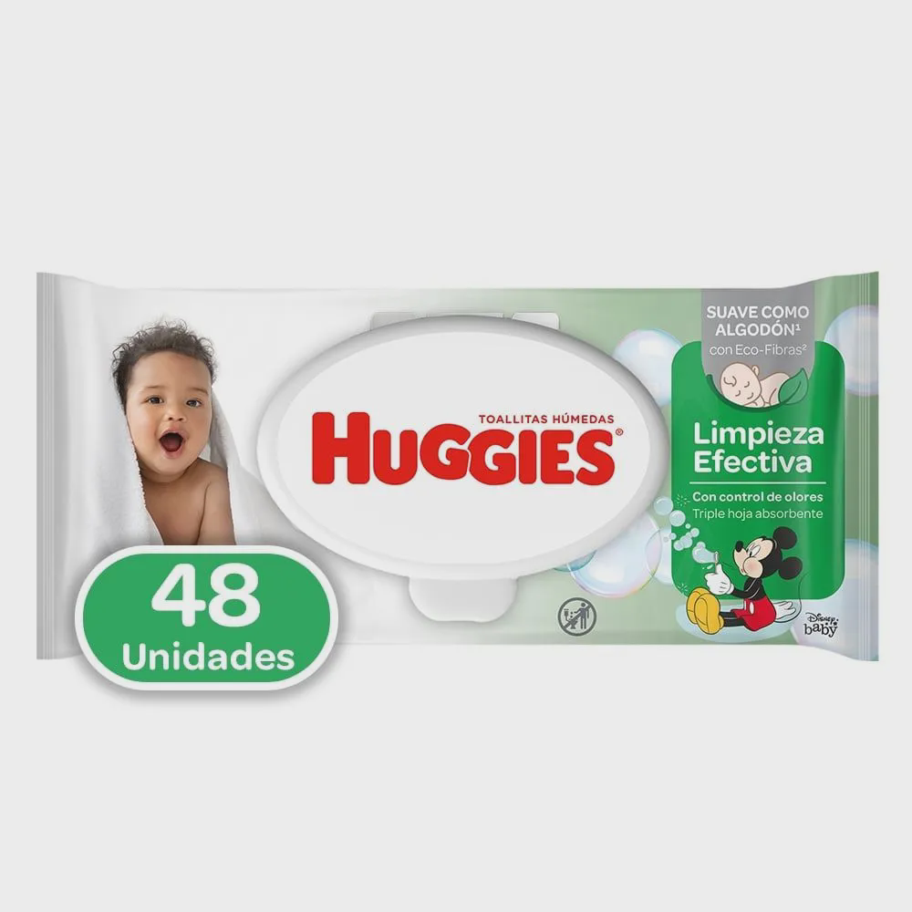 [7896018700628] TOALLAS HUMEDAS LIMPIEZA EFECTIVA 48 UNIDADES (HUGGIES)