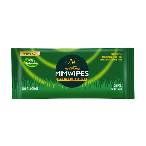 TOALLAS HUMEDAS REPELENTES DE MOSQUITOS X 36 UNIDADES (MIMWIPES)