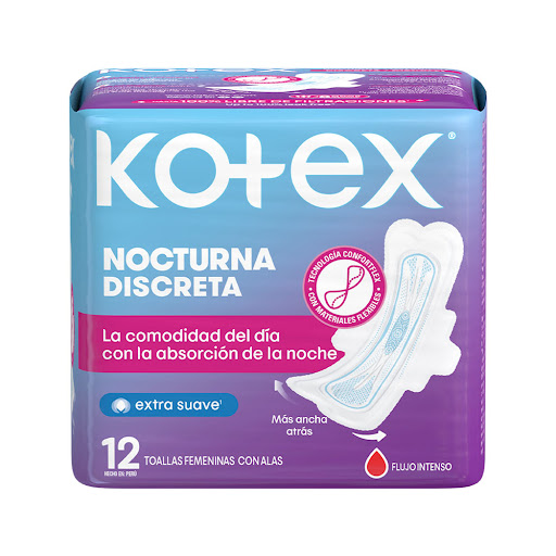 TOALLAS SANITARIAS DIA Y NOCHE  12 UNIDADES (KOTEX)