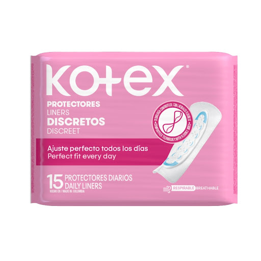 TOALLAS SANITARIAS LINER PURE  15 UNIDADES (KOTEX)