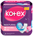 TOALLAS SANITARIAS NOCTURNA 8 UNIDADES (KOTEX)