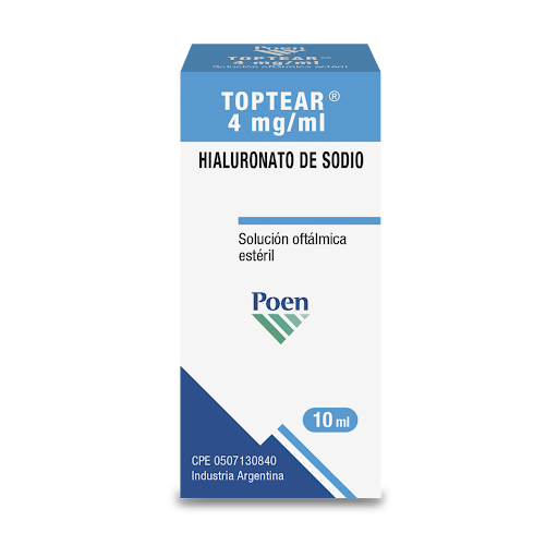 [7795368054965] TOPTEAR 4MG / ML (HIALURONATO DE SODIO)X 10ML SOL. OFTÁLMICA (POEN)