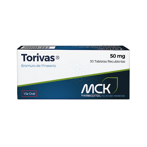 TORIVAS (PINAVERIUM BROMURO) 50MG X 30 TABLETAS (CALOX)