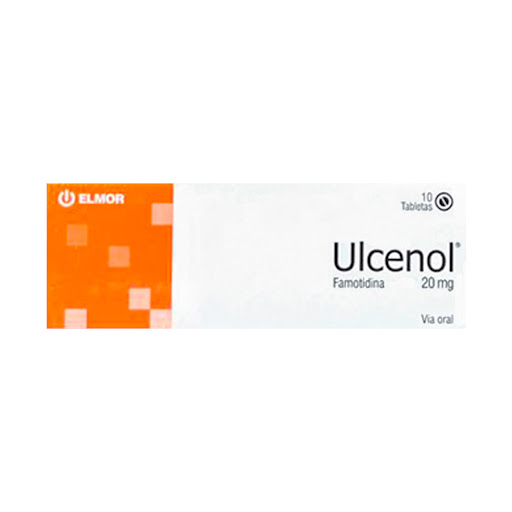 ULCENOL (FAMOTIDINA) 20MG X 10 TABLETAS (ELMOR)