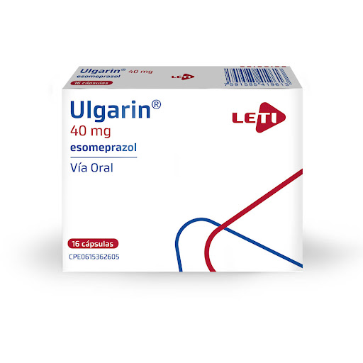 ULGARIN (ESOMEPRAZOL) 40MG X 16 CAPSULAS (LETI)