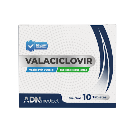 [8906109691243] VALACICLOVIR  500MG X 10 TABLETAS (ADN MEDICAL)