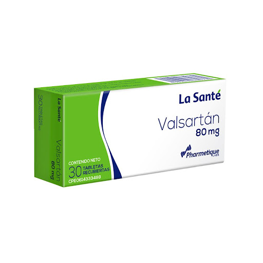 VALSARTAN  80MG X 30 TABLETAS (LA SANTE)