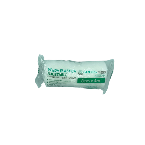 VENDA ELASTICA AJUSTABLE   X 8CM X 4MT (GROSSMED)