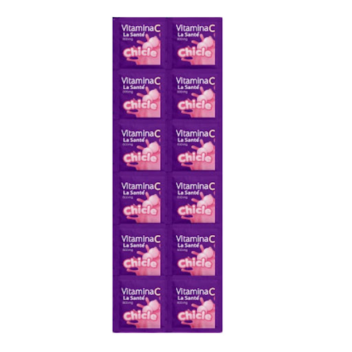 [7592454003926] VITAMINA C CHICLE 500MG X 10 TAB MASTICABLES (LA SANTE)