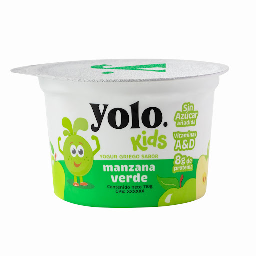 YOGUR MANZANA VERDE X 110 GR (YOLO KIDS)