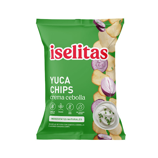 YUCA CHIPS CON CREMA CEBOLLA X 70GR (ISELITAS)