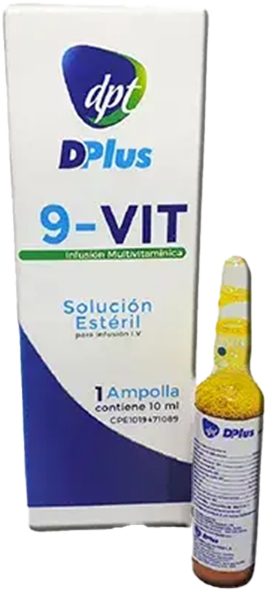 [7596347794793] 9-VIT (INFUSION MULTIVITAMINICO) 10ML X 1 AMPOLLA IV (DROVENPLUS)