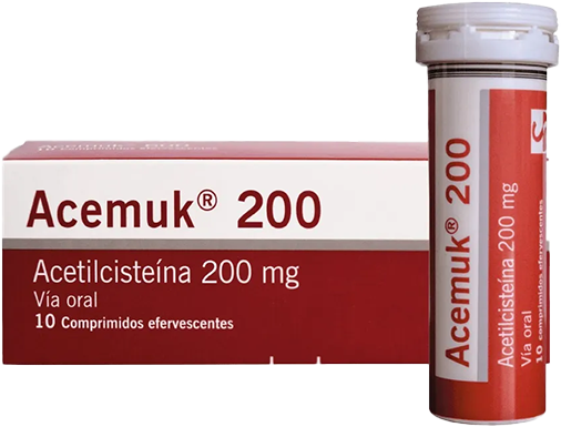 [7795380002333] ACEMUK (N-ACETILCISTEINA) 200MG X 10COMPRIMIDOS EFERVESCENTES (SIEGFRIED)