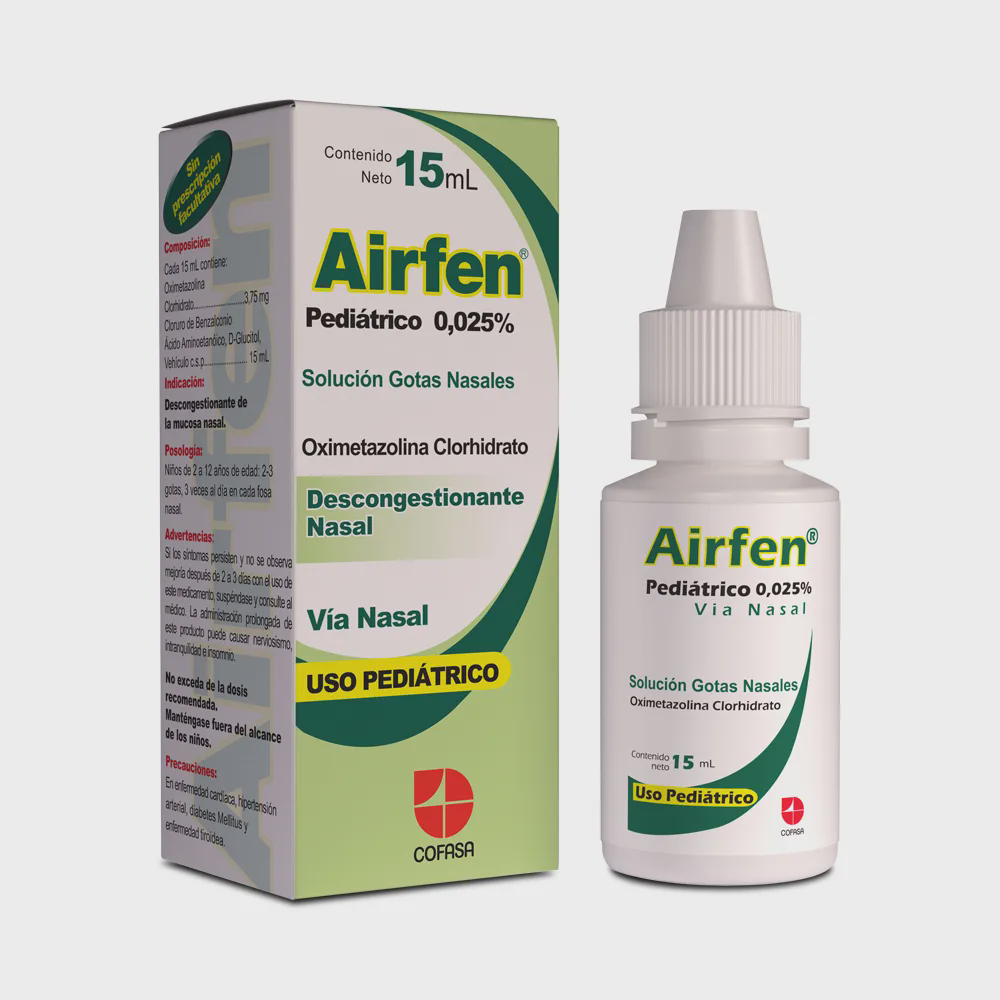 [7591818111024] AIRFEN GOTAS NAS PEDIATRICAS (OXIMETAZOLINA) 0.025% x 15ML (COFASA)