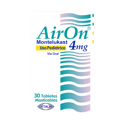 [7591196002945] AIRON (MONTELUKAST) 4 MG X 30 TABLETAS MASTICABLES (OFTALMI)